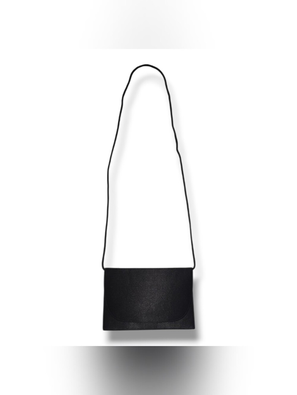 La Regale Black Minimalist Crossbody Purse